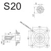 Двигатель бензиновый 4-х тактный DDE  E650-S20 (6,5 л.с., 196 куб. см, к/вал 20 мм, шпонка), шт
