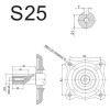 Двигатель бензиновый 4-х тактный DDE E1500-S25 (15 л.с., 420 куб. см, к/вал 25 мм, шпонка) 794-692