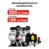 Компрессор безмасляный QUATTRO ELEMENTI PACIFIC 24-200 (200 л/мин, 24л, 1100 Вт, 8 бар, 22.5 кг) 915-335