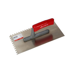 Гребенка из нерж.стали, 130х270мм, зуб 6х6 мм, с деревянной ручкой, CORTE 0416C Гребенка из нерж.стали, 130х270мм, зуб 6х6 мм, с деревянной ручкой, CORTE 0416C