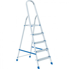 Алюминиевая стремянка 5 ступеней СИБРТЕХ 97715 Алюминиевая стремянка 5 ступеней СИБРТЕХ 97715