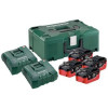Набор Basic-Set (4 аккумулятора LiHD, 18 В, 8,0 Ач+2 зарядных устройства ASC Ultra+Metaloc) Metabo 685135000
