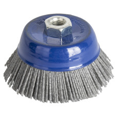 Кордщетка чашеобразная абразивная (100 мм; М14) ПРАКТИКА 242-687 Кордщетка чашеобразная абразивная (100 мм; М14) ПРАКТИКА 242-687