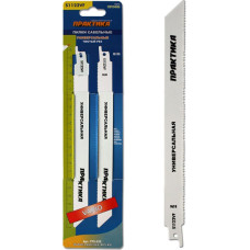 Пилки универсальные S1122VF (225 мм; BIM) для сабельной пилы ПРАКТИКА 773-552 Пилки универсальные S1122VF (225 мм; BIM) для сабельной пилы ПРАКТИКА 773-552