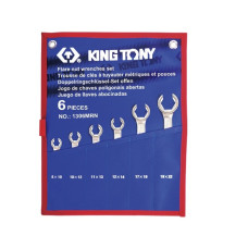 Набор разрезных ключей, 8-22 мм, чехол из теторона, 6 предметов KING TONY 1306MRN Набор разрезных ключей, 8-22 мм, чехол из теторона, 6 предметов KING TONY 1306MRN