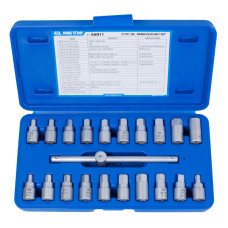 Набор насадок для пробок слива масла, 21 предмет KING TONY 9AR11 Набор насадок для пробок слива масла, 21 предмет KING TONY 9AR11