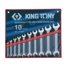 Набор рожковых ключей, 6-28 мм, 10 предметов KING TONY 1110MR Набор рожковых ключей, 6-28 мм, 10 предметов KING TONY 1110MR
