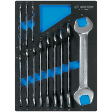 Набор рожковых ключей, ложемент, 12 предметов KING TONY 9-1112MRV Набор рожковых ключей, ложемент, 12 предметов KING TONY 9-1112MRV