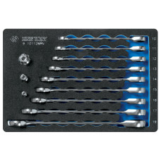 Набор трещоточных комбинированных ключей, ложемент, 12 предметов KING TONY 9-10112MRV Набор трещоточных комбинированных ключей, ложемент, 12 предметов KING TONY 9-10112MRV