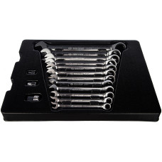 Набор трещоточных комбинированных ключей, ложемент, 15 предметов KING TONY 9-10115MR Набор трещоточных комбинированных ключей, ложемент, 15 предметов KING TONY 9-10115MR