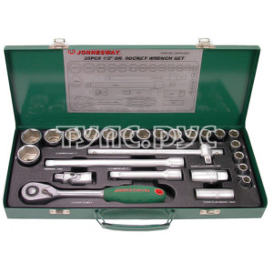 Набор торцевых головок 25 предметов 1/2" DR (10-32 мм) Jonnesway S04H4125S