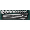 Набор торцевых головок 3/4"DR 22-50 мм Jonnesway S04H6115SA