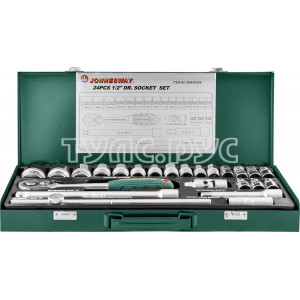 Набор торцевых головок (1/2"DR; 8-34 мм; 24 предмета) Jonnesway S04H4724S
