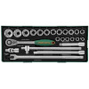 Набор торцевых головок 1/2"DR 10-32 мм 24 предмета (ложемент) Jonnesway S04H4524ST (S04H4524SP)