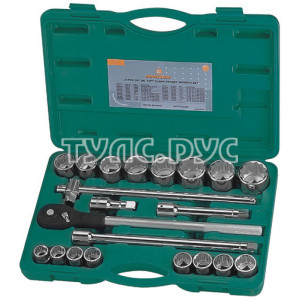 Набор торцевых головок дюймовых (3/4"DR; 7/8"-2"; 22 предмета) Jonnesway S04H6422S