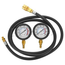 Манометр для измерения давления масла, два манометра, 0-7 и 0-28 бар МАСТАК 120-20028C Манометр для измерения давления масла, два манометра, 0-7 и 0-28 бар МАСТАК 120-20028C