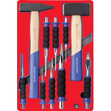 Набор ударно-режущего инструмента, ложемент, 10 предметов МАСТАК 5-9010