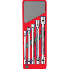 Набор шарнирных ключей, зеркальная полировка, ложемент, 5 предметов МАСТАК 5-2405 Набор шарнирных ключей, зеркальная полировка, ложемент, 5 предметов МАСТАК 5-2405