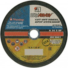 Круг отрезной Luga-Abrasiv D11002302220000 230х2,0х22 A 36 S BF 80 (14А БУ) круг отр. мет.