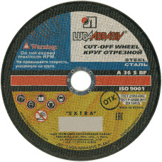 Круг отрезной Luga-Abrasiv D11002302220000 230х2,0х22 A 36 S BF 80 (14А БУ) круг отр. мет. Круг отрезной Luga-Abrasiv D11002302220000 230х2,0х22 A 36 S BF 80 (14А БУ) круг отр. мет.