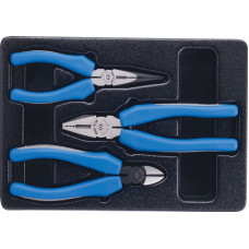 Набор пассатижей и бокорезов, ложемент, 3 предмета KING TONY 9-40103GP Набор пассатижей и бокорезов, ложемент, 3 предмета KING TONY 9-40103GP