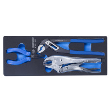 Набор пассатижи, переставные клещи и зажим, ложемент, 3 предмета KING TONY 9-40113GPV Набор пассатижи, переставные клещи и зажим, ложемент, 3 предмета KING TONY 9-40113GPV