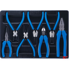 Набор съемников стопорных колец, пассатижей и бокорезов, ложемент, 7 предметов KING TONY 9-40207GP Набор съемников стопорных колец, пассатижей и бокорезов, ложемент, 7 предметов KING TONY 9-40207GP