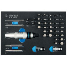 Набор торцевых насадок, бит и ударная отвертка, ложемент, 43 предмета KING TONY 9-4143FRV Набор торцевых насадок, бит и ударная отвертка, ложемент, 43 предмета KING TONY 9-4143FRV