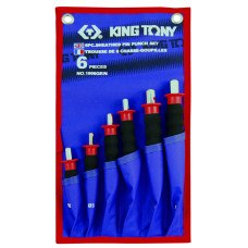 Набор выколоток с протектором, чехол из теторона, 6 предметов KING TONY 1006GPN Набор выколоток с протектором, чехол из теторона, 6 предметов KING TONY 1006GPN
