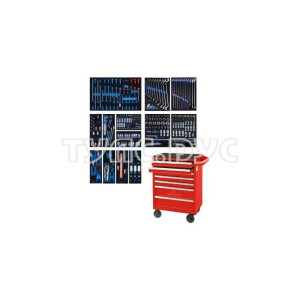 Набор инструментов в красной тележке, 286 предметов KING TONY 934-010MRV