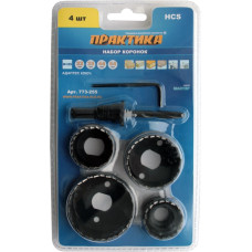 Набор HCS коронок 4 шт 32, 35, 44, 54 мм + адаптер Набор HCS коронок 4 шт 32, 35, 44, 54 мм + адаптер