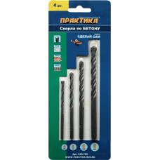 Набор сверл по бетону; 4 ,5, 6, 8 мм Набор сверл по бетону; 4 ,5, 6, 8 мм