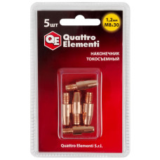 Наконечник токосъемный M8x30, 1.2 мм (5 шт) в блистере, для горелки полуавтомата 771-282 Наконечник токосъемный M8x30, 1.2 мм (5 шт) в блистере, для горелки полуавтомата 771-282