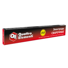 Электроды сварочные рутиловые QUATTRO ELEMENTI, 3,2 мм, масса 0,9 кг 770-438 Электроды сварочные рутиловые QUATTRO ELEMENTI, 3,2 мм, масса 0,9 кг 770-438
