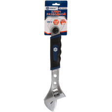 Ключ разводной 300 мм, двухкомпонентная рукоятка CR-V Ключ разводной 300 мм, двухкомпонентная рукоятка CR-V