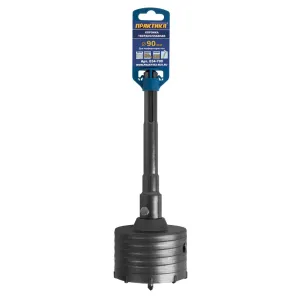 Коронка твердосплавная SDS-Max ударная 90 мм (1шт.) клипса