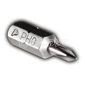 Бита отверточная PH-0 х 25мм (2шт), блистер