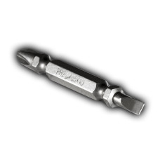 Бита отверточная двусторонняя PH-2 / SL 0.5x4 х 65мм (2шт), блистер Бита отверточная двусторонняя PH-2 / SL 0.5x4 х 65мм (2шт), блистер