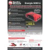 Пусковое устройство Energia 5000 Li QUATTRO ELEMENTI  (12В, 20Ач, 500А, 1,8 кг, USB, LCD - дисплей, фонарь, сумка) 641-107