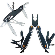 Мультитул набор 2 шт плоскогубцы 10 в 1  + нож 8 в 1 складной, черные, в дисплее по 6 шт Мультитул набор 2 шт плоскогубцы 10 в 1  + нож 8 в 1 складной, черные, в дисплее по 6 шт