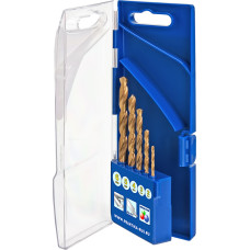 Набор сверл по металлу, серия "Профи", 5 шт, нитрид титана Набор сверл по металлу, серия "Профи", 5 шт, нитрид титана