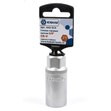 Головка торцевая свечная 3/8", 21 мм Головка торцевая свечная 3/8", 21 мм