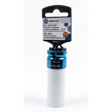 Головка торцевая глубокая ударная 1/2", 17 мм, для легкосплавных колесных дисков Головка торцевая глубокая ударная 1/2", 17 мм, для легкосплавных колесных дисков