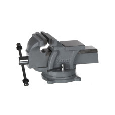 Тиски слесарные поворотные стальные, ширина губок 100 мм, захват 100 мм