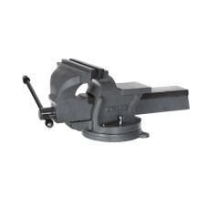 Тиски слесарные поворотные стальные, ширина губок 200 мм, захват 200 мм