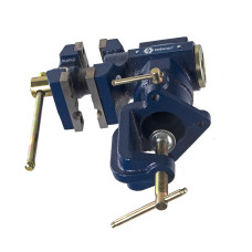 Тиски слесарные поворотные настольные, ширина губок 63 мм, захват 58 мм