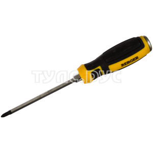 Ударная крестовая отвертка с шестигранником PH2*125мм Berger BG BG1038 