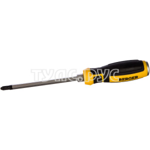 Ударная крестовая отвертка с шестигранником PH3*150мм Berger BG BG1039