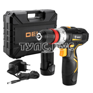 Аккумуляторная дрель 12В DEKO GCD12DU3 3 в 1 с 2 патронами 063-4082