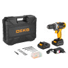 Аккумуляторная дрель 12В + набор 63 инструмента DEKO DKCD12FU-Li 2.0Ah Advanced 063-4132